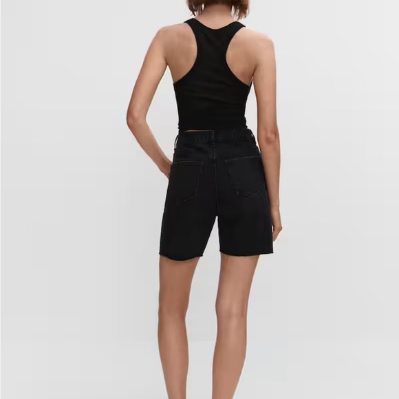 Mango High Waist Denim Shorts - Picture 4 of 5